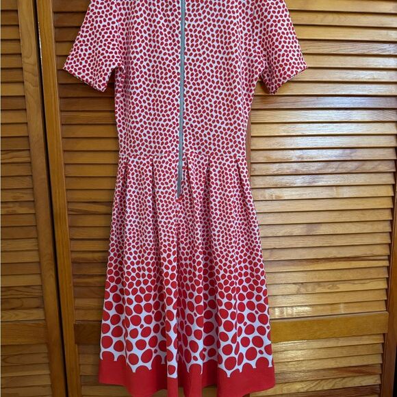LuLaRoe Red and White Polka Dot Amelia Dress - Picture 2 of 4